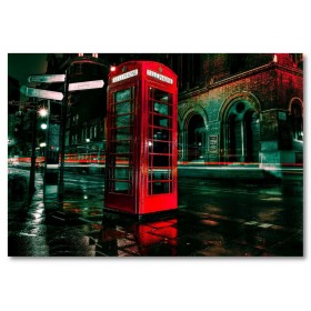 Αφίσα (Λονδίνο, τηλεφωνικός θάλαμος, αρχιτεκτονική, δρόμος)